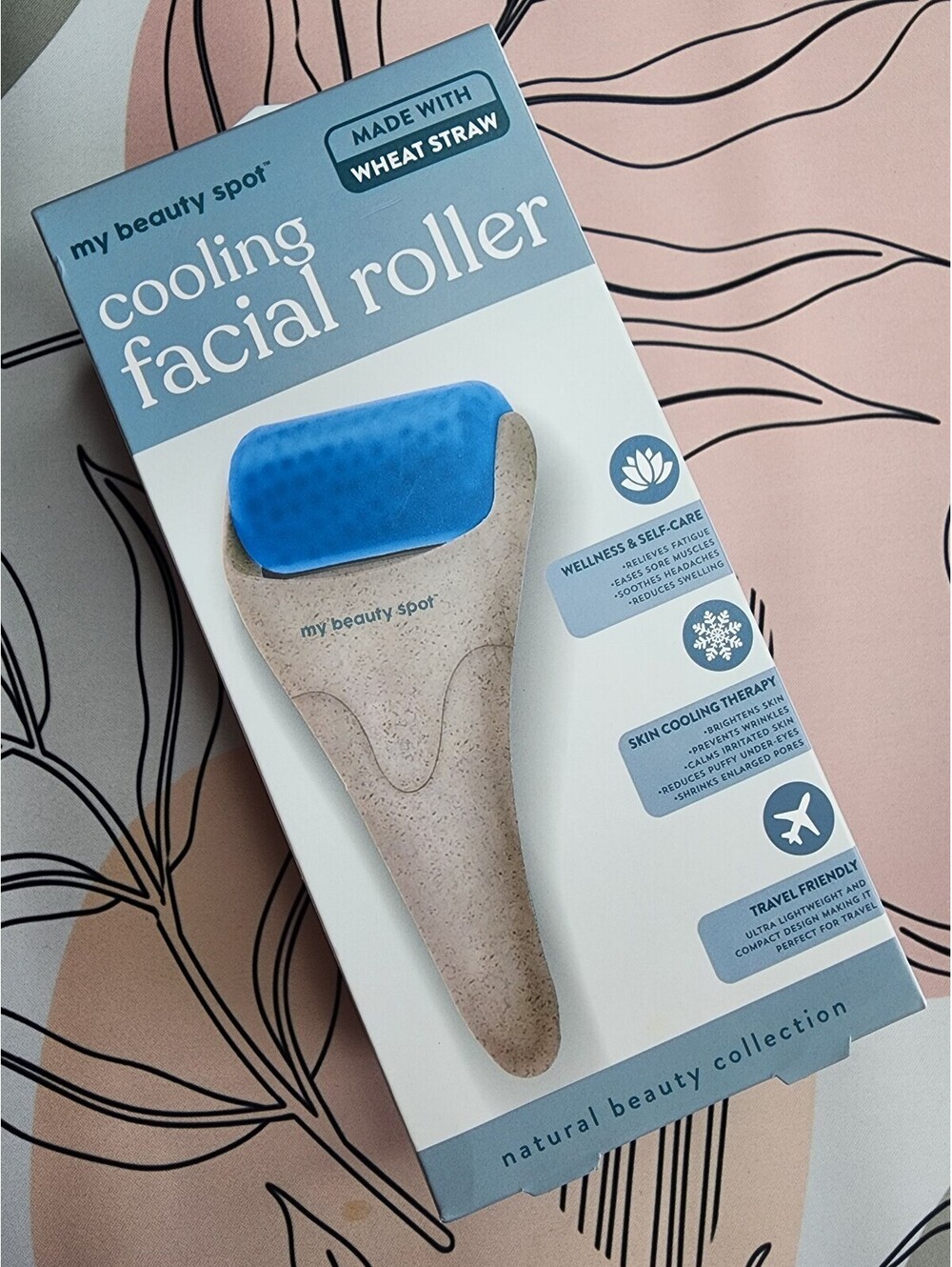 my beauty spot Cooling Facial Roller Made with Wheat Straw Skin Cooling Therapy